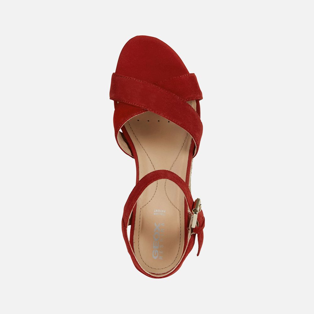 Sandales Geox Ischia - Rouge - Femme 845706-HBW